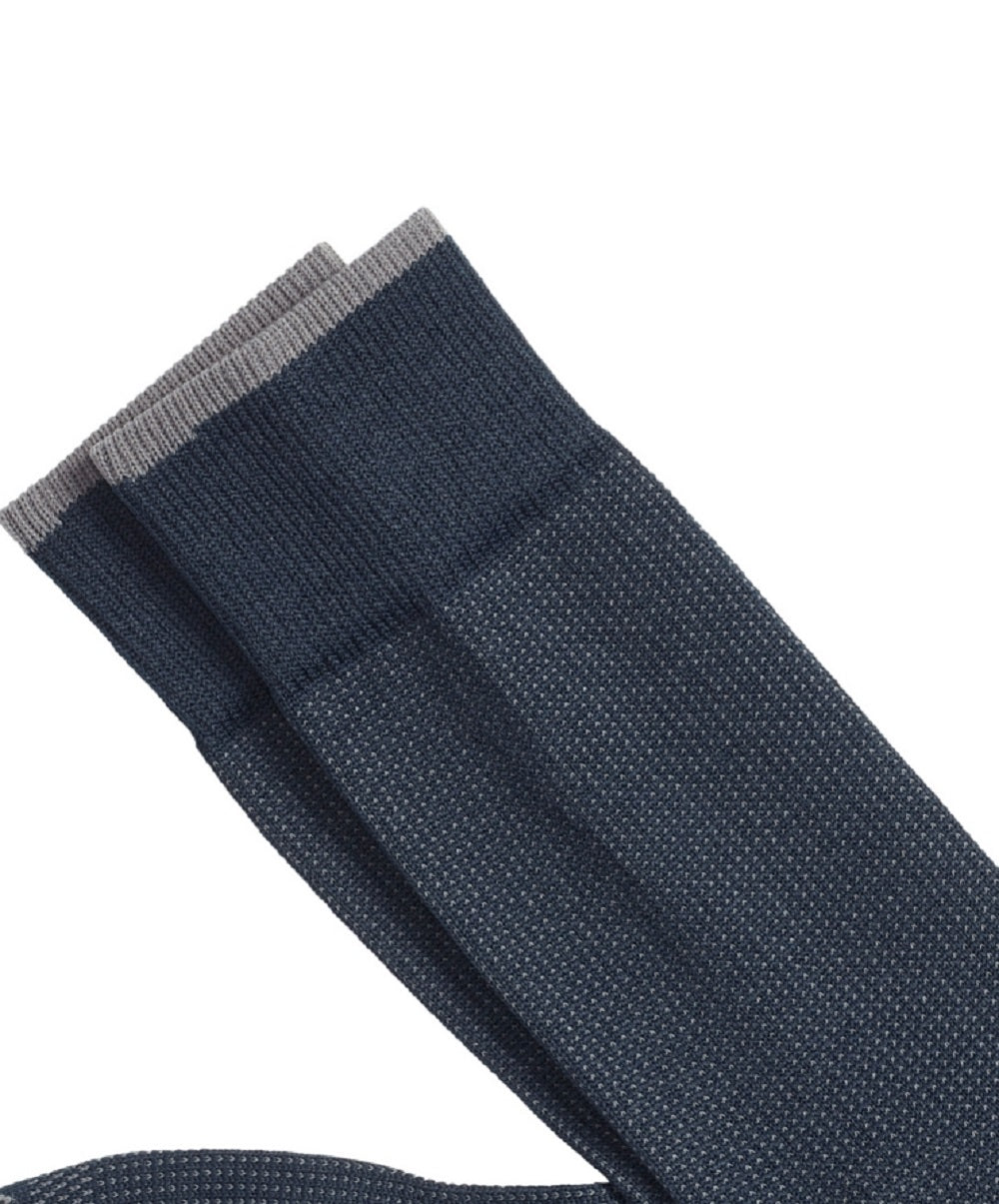 Meias Johnston &amp; Murphy Masculinas Atualizadas Pin Dot Azul Tamanho 7-13