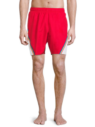 Shorts de banho Laguna Big Boy's Colorblocked Vermelho Tamanho M