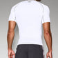 Camisa de compressão Under Armour Heatgear masculina, branca, tamanho pequeno