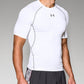 Camisa de compressão Under Armour Heatgear masculina, branca, tamanho pequeno