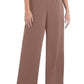 Macacão feminino After Six com decote halter em cetim charmeuse e crepe, marrom, tamanho 0