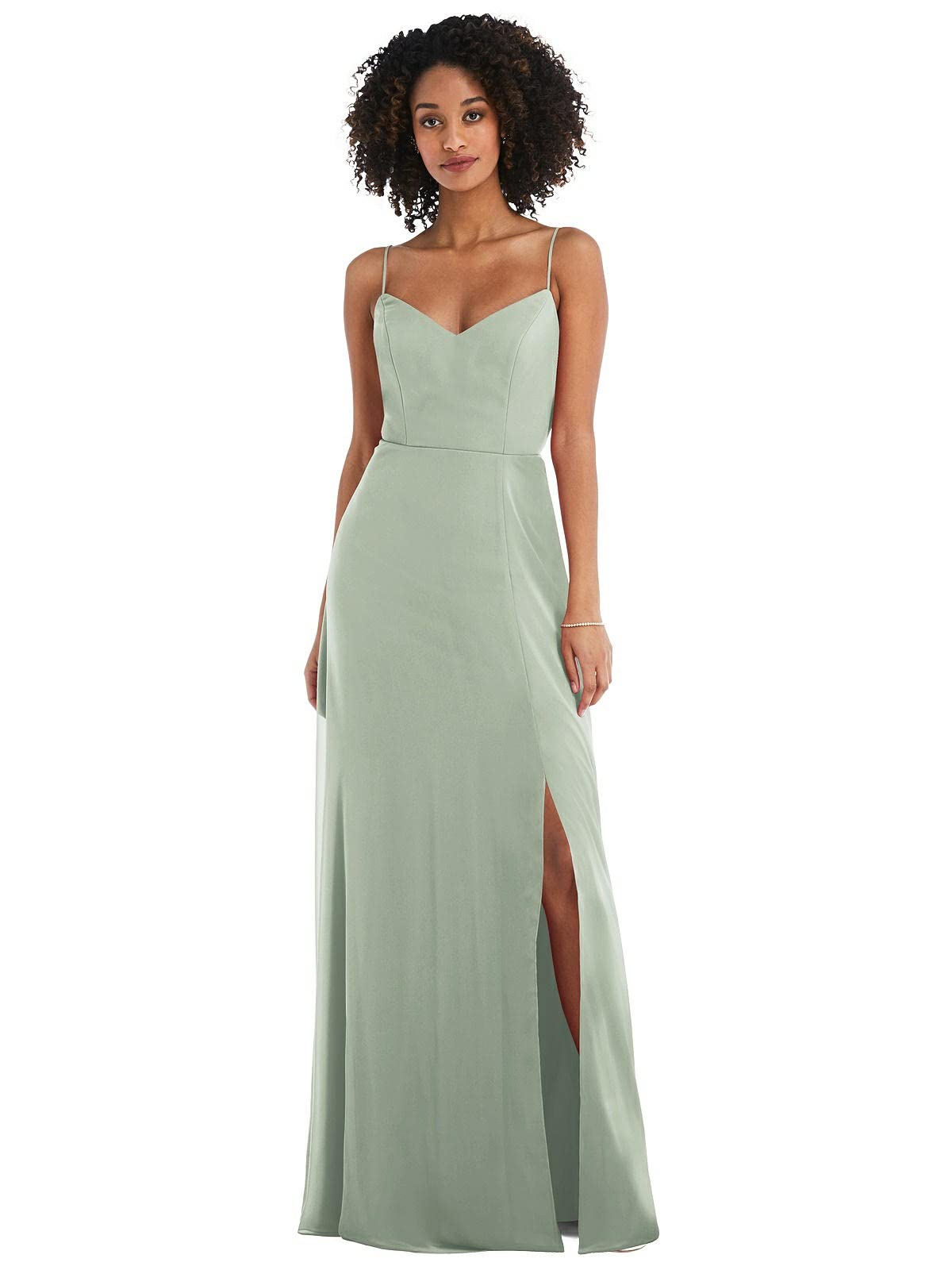 Vestido feminino After Six Willow com decote nas costas e amarração, tamanho 2