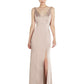 Vestido feminino After Six com decote em V e costas abertas, tamanho 4