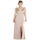 Vestido feminino After Six com decote em V e costas abertas, tamanho 4