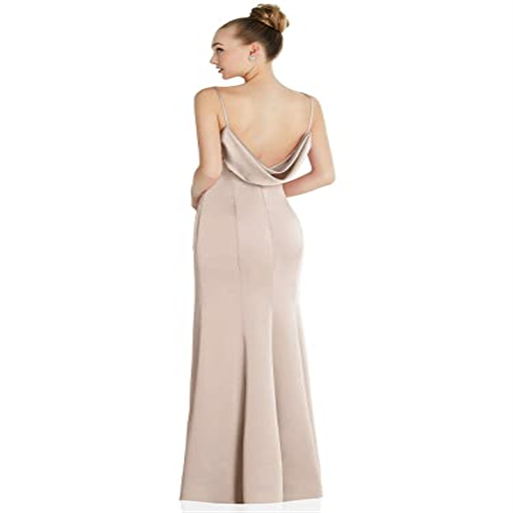 Vestido feminino After Six com decote em V e costas abertas, tamanho 4