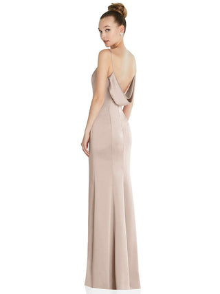 Vestido feminino After Six com decote em V e costas abertas, tamanho 8