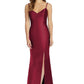 Vestido feminino Alfred Sung de cetim evasê vermelho tamanho 10