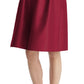 Vestido de coquetel feminino Alfred Sung com manga curta, vermelho, tamanho 4