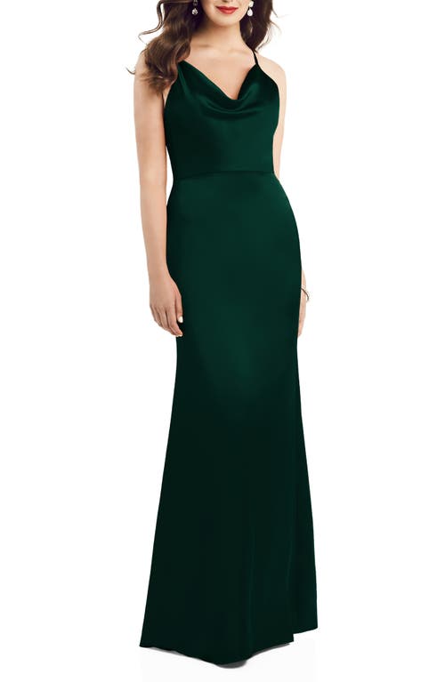 Vestido trompete feminino Dessy Collection Evergreen com decote canoa, tamanho 6
