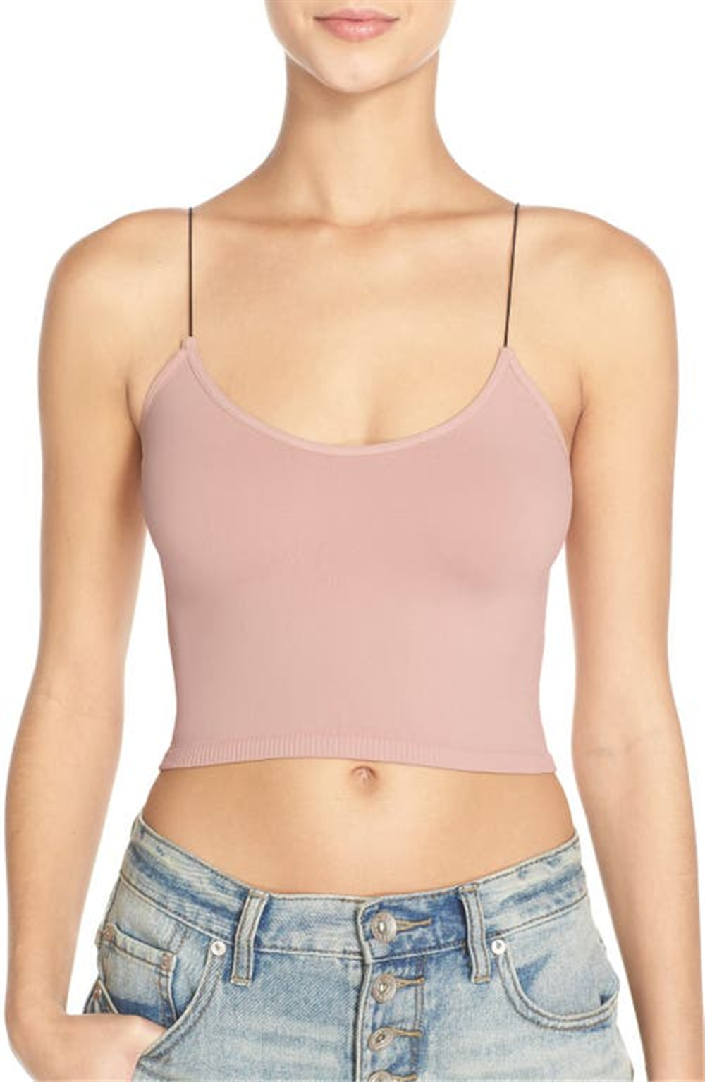 Crop Top Feminino Free People Marrom Tamanho X-S