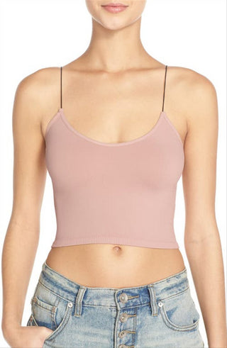 Crop Top Feminino Free People Marrom Tamanho X-S