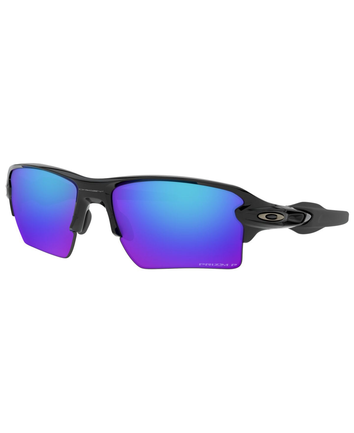 Óculos de sol esportivos polarizados Oakley masculinos, pretos, tamanho regular