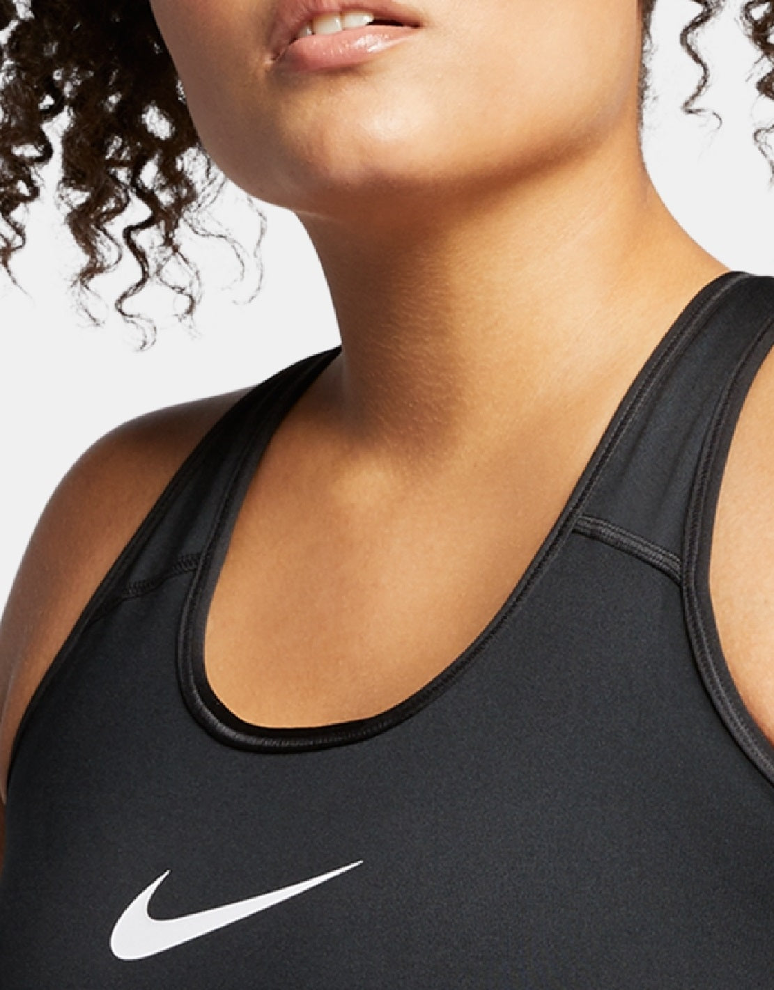 Sutiã esportivo Nike Plus Swoosh feminino preto tamanho 1X