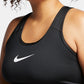 Sutiã esportivo Nike Swoosh feminino preto tamanho 2X