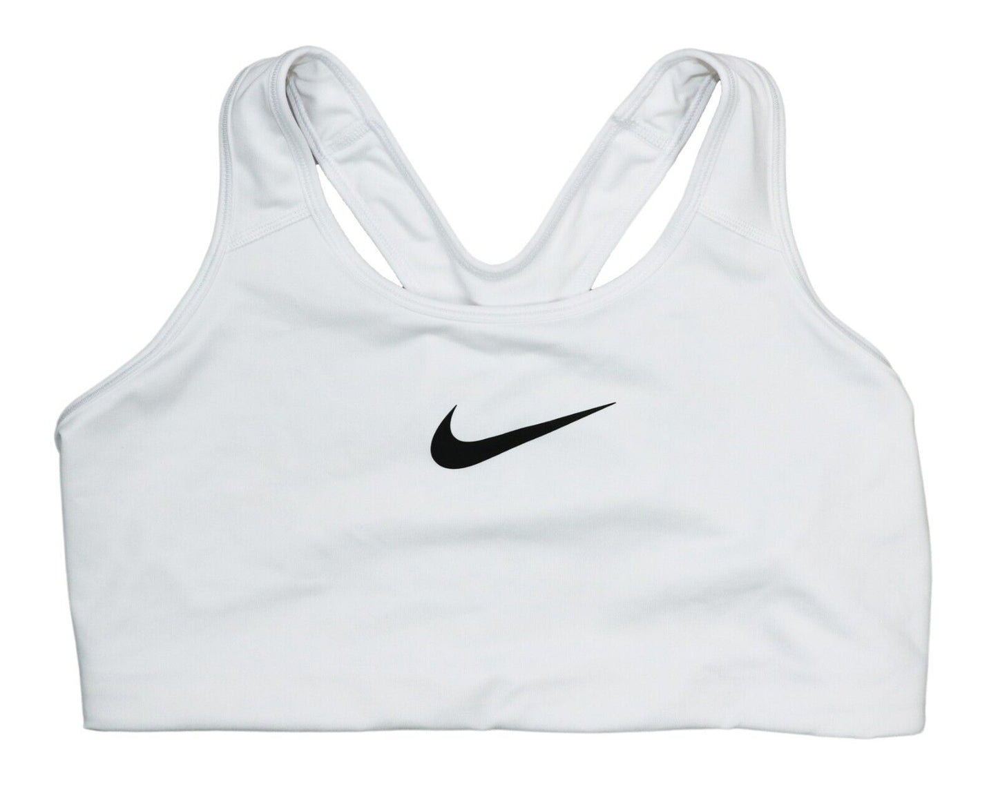 Sutiã esportivo Nike Dri Fit de suporte médio feminino, branco, tamanho 2X
