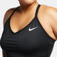 Sutiã esportivo Nike Solid Indy feminino, preto, tamanho extragrande