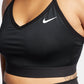 Sutiã esportivo Nike Solid Indy feminino, preto, tamanho extragrande