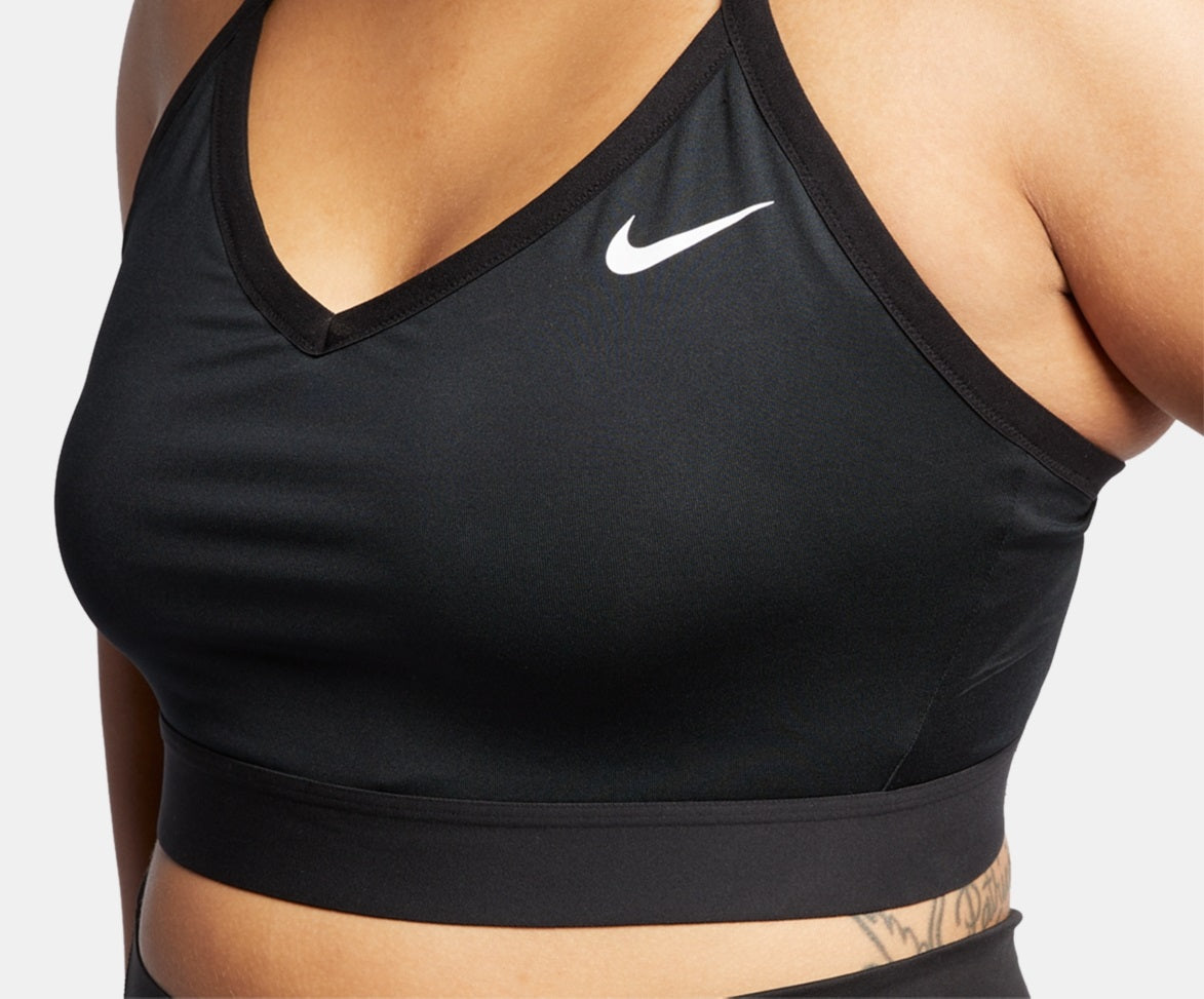 Sutiã esportivo Nike Solid Indy feminino, preto, tamanho extragrande