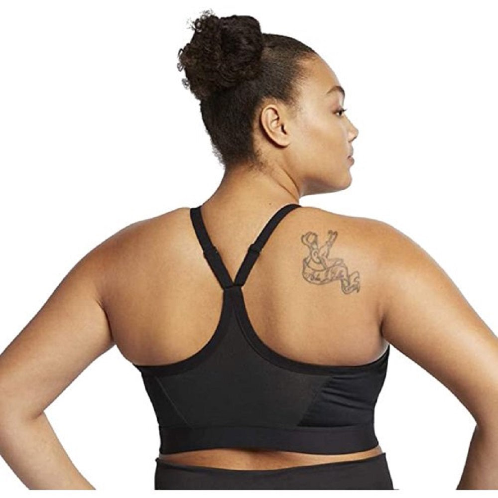 Sutiã esportivo Nike Plus Solid Indy feminino, preto, tamanho 2X