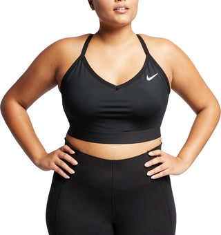 Sutiã esportivo Nike Plus Solid Indy feminino, preto, tamanho 2X