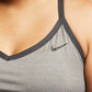 Sutiã esportivo Nike Plus Solid Indy feminino, cinza, tamanho 2X