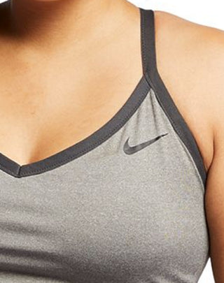 Sutiã esportivo Nike Plus Solid Indy feminino, cinza, tamanho 2X