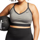 Sutiã esportivo Nike Plus Solid Indy feminino, cinza, tamanho 2X