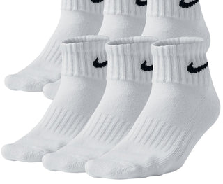 Meias de treino Nike Everyday Cushioned para homem, brancas, tamanho grande