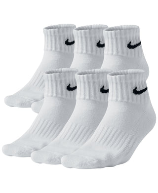 Meias de treino Nike Everyday Cushioned para homem, brancas, tamanho grande