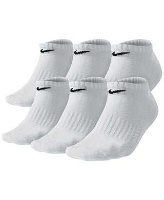 Meias Nike Masculinas de Algodão com Almofada Invisível Brancas Tamanho Grande