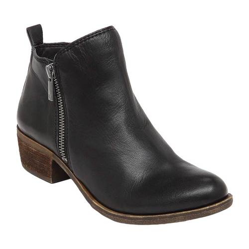 Bota feminina Lucky Brand Basel preta tamanho 8 M