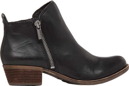 Bota feminina Lucky Brand Basel preta tamanho 8 M