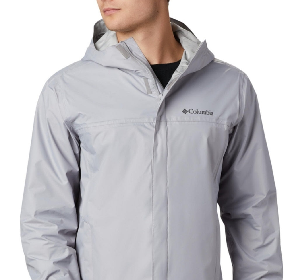 Jaqueta de chuva resistente à água Columbia Watertight II masculina, cinza, tamanho extragrande
