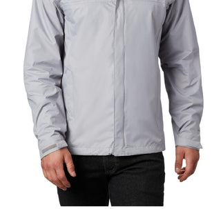 Jaqueta de chuva resistente à água Columbia Watertight II masculina, cinza, tamanho extragrande