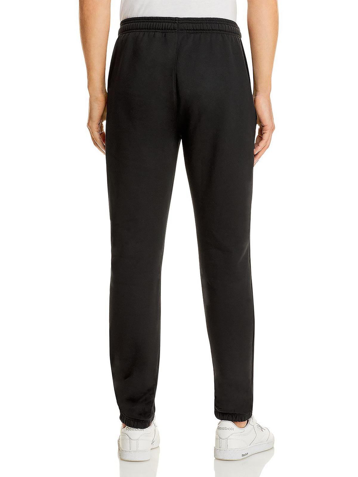 Calça de moletom esportiva masculina Lacoste Sport Fleece Tennis, preta, tamanho XXX-G