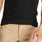 Camisa polo masculina Lacoste Slim Fit Piquet Preta Tamanho 6