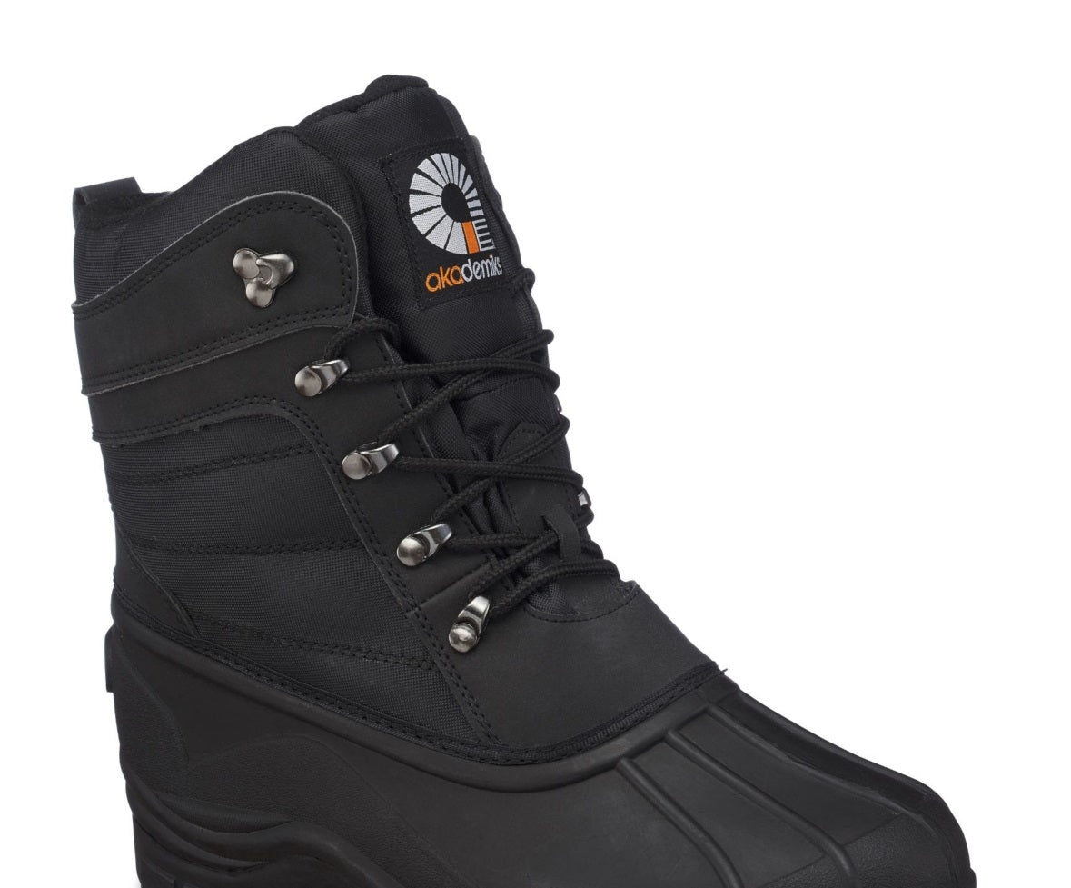 Botas de neve masculinas Akademiks pretas tamanho 11 M