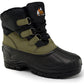 Botas de neve masculinas Polar Armor All Weather, verdes, tamanho 9 M