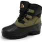 Botas de neve masculinas Polar Armor All Weather, verdes, tamanho 9 M