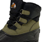 Botas de neve masculinas Polar Armor All Weather, verdes, tamanho 9 M