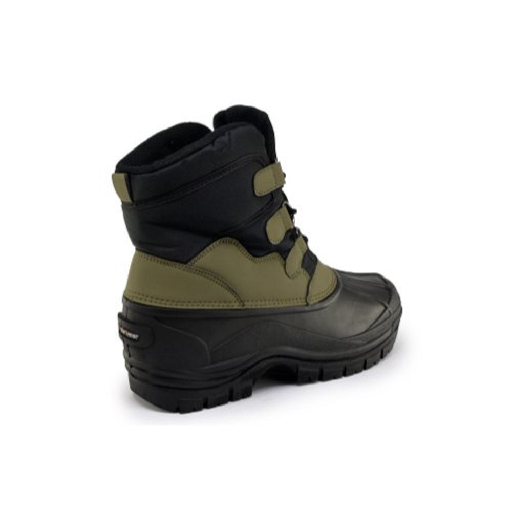 Botas de neve masculinas Polar Armor All Weather, verdes, tamanho 11 M