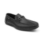 Sapatos mocassim masculinos Akademiks Stride Driving Slip On, pretos, tamanho 11 M