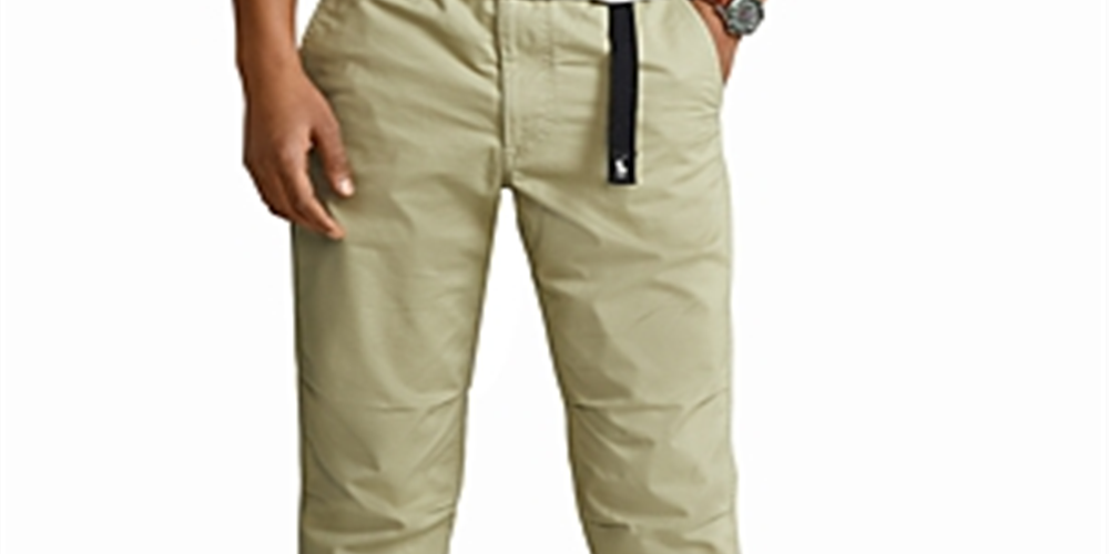 Calça Polo Prepster Masculina Polo Ralph Lauren Classic Tapered Fit Verde Tamanho Grande