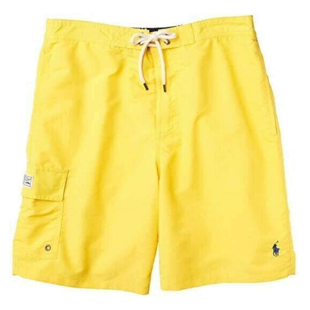Calção de banho Polo Ralph Lauren Kailua Classic Fit masculino, amarelo, tamanho grande