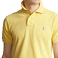 Polo Ralph Lauren Masculino Classic Fit Algodão Malha Polo Amarelo Tamanho XX-Grande