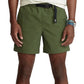 Shorts de escalada masculino Polo Ralph Lauren em nylon reciclado, verde, tamanho pequeno