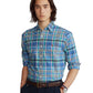 Camisa Oxford Xadrez Masculina Polo Ralph Lauren Classic Fit Verde Tamanho Médio