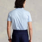 Polo Ralph Lauren Masculino Custom Slim Algodão Macio Azul Tamanho X-G