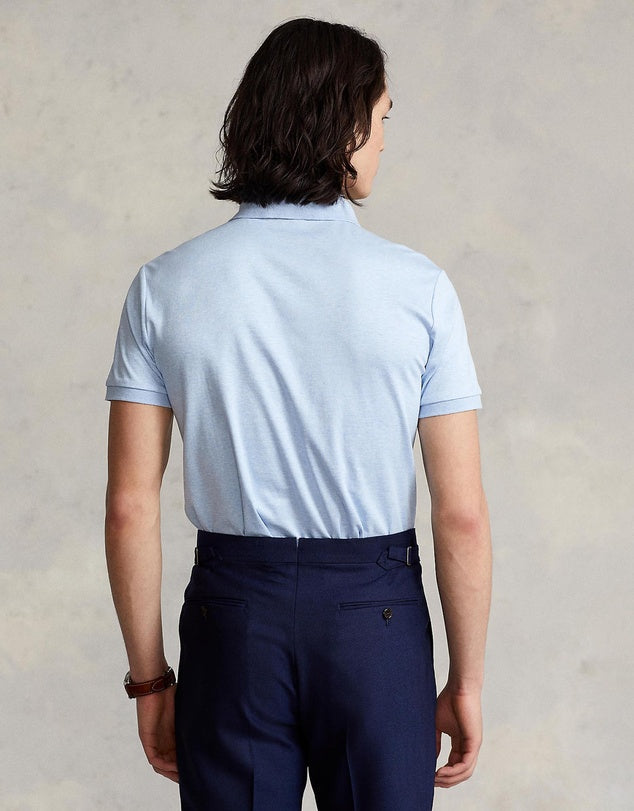 Polo Ralph Lauren Masculino Custom Slim Algodão Macio Azul Tamanho X-G