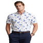 Camisa Polo Ralph Lauren Masculina Manga Curta Polo Bear com Botões Branca Tamanho P
